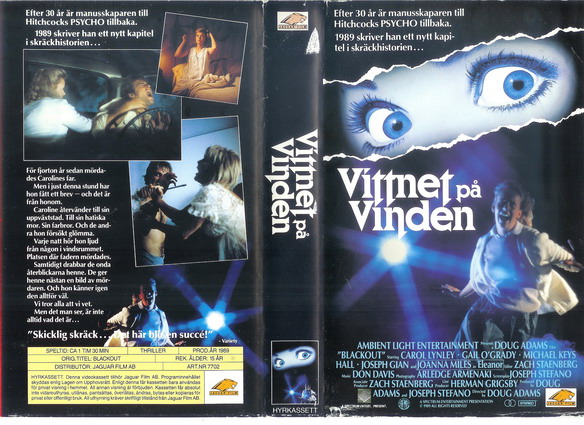 VITTNET PÅ VINDEN (Vhs-Omslag)