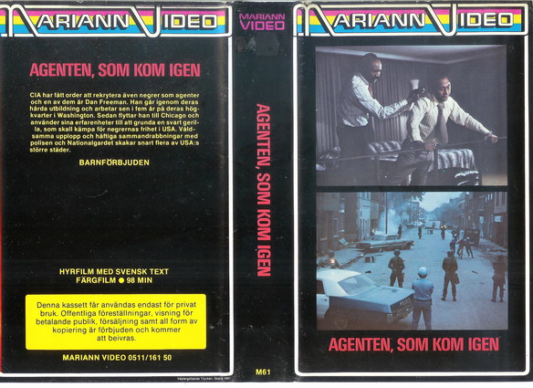 M 61 Agenten Som Kom Igen (VHS)
