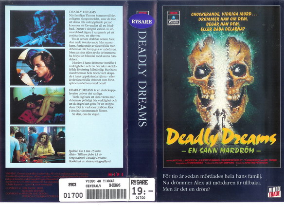 DEADLY DREAMS (vhs-omslag)