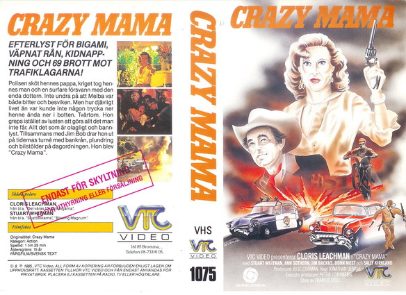 1075 CRAZY MAMA (VHS)