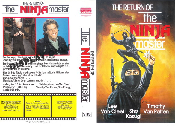 RETURN OF THE NINJA MASTER (VHS)
