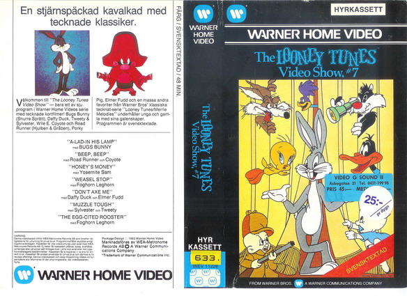 LOONEY TUNES VIDEO SHOW,#7 (vhs-omslag)
