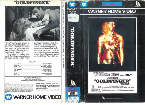 99205 GOLDFINGER (vhs)