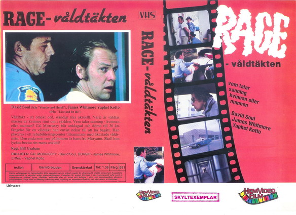 RAGE-VÅLDTÄKTEN (Vhs-Omslag)