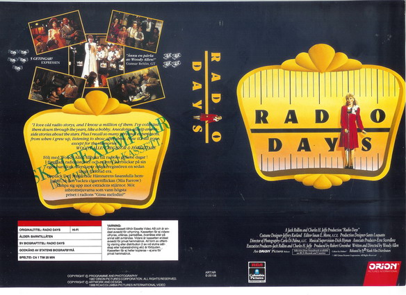 25158 RADIO DAYS (VHS)