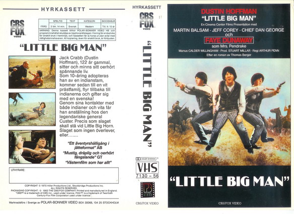 LITTLE BIG MAN  (Vhs-Omslag)
