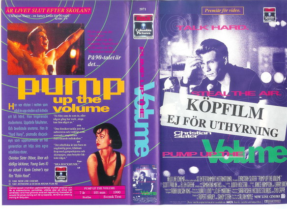 PUMP UP THE VOLUME(Vhs-Omslag)