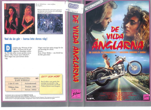 DE VILDA ÄNGLARNA (Vhs-Omslag)