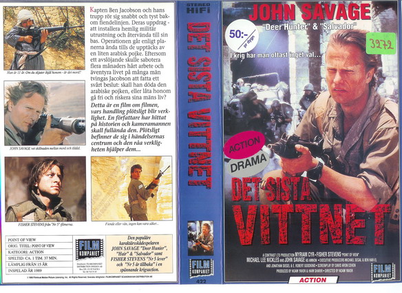 422 DET SISTA VITTNET (VHS)
