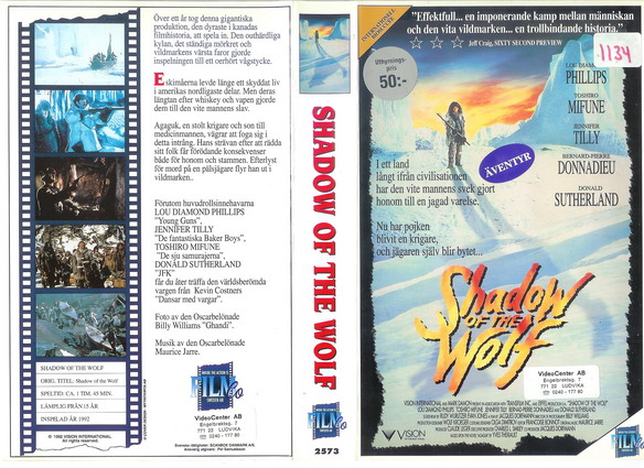 SHADOW OF THE WOLF (Vhs-Omslag)
