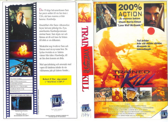 7894 TRAINED TO KILL (VHS)