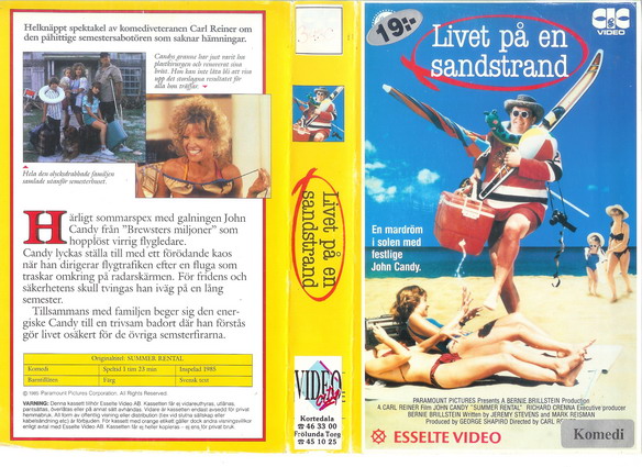 LIVET PÅ EN SANDSTRAND (Vhs-Omslag)