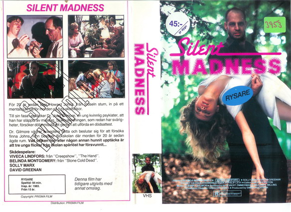 Silent Madness (vhs)