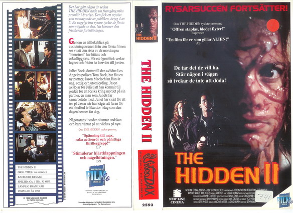 HIDDEN 2 Vhs-Omslag)