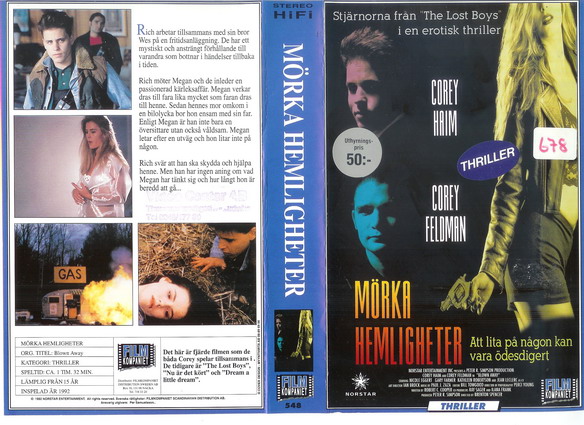 MÖRKA HEMLIGHETER (Vhs-Omslag)