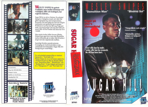 SUGAR HILL (Vhs-Omslag)