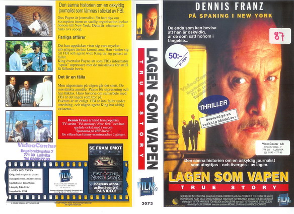 3073 LAGEN SOM VAPEN (VHS)