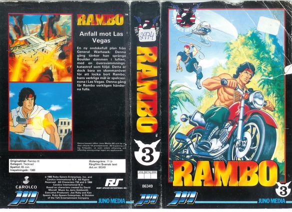 RAMBO 3 (Vhs-Omslag)