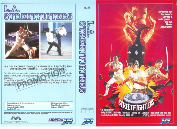 85258 L.A. Streetfighters (vhs)