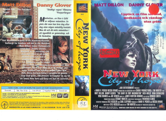 NEW YORK - CITY OF HOPE (vhs-omslag)