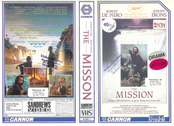 MISSION (vhs-omslag)