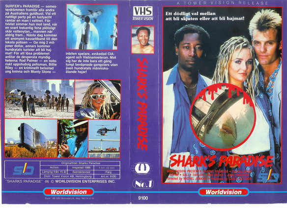 SHARK'S PARADISE (vhs-omslag)