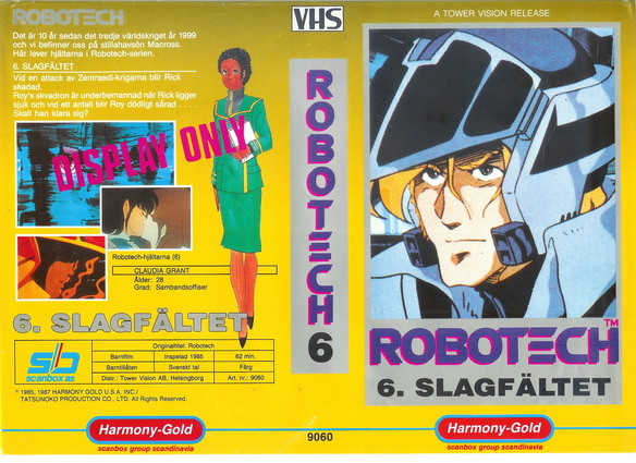 ROBOTECH 6 (vhs-omslag)