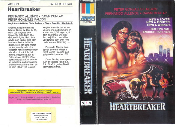HEARTBREAKER  (VHS)