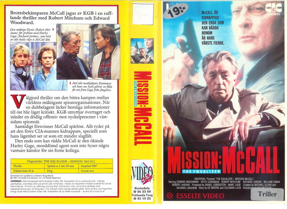 22159 MISSION McCALL:equlizer  (VHS)