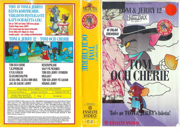 TOM & JERRY 12 (Vhs-Omslag)