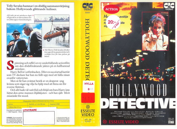 HOLLYWOOD DETECTIVE (Vhs-Omslag)