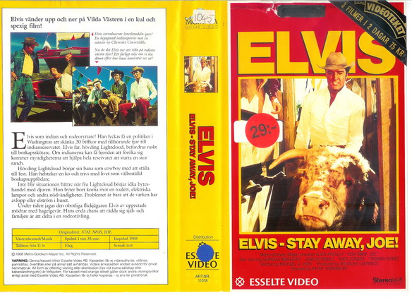 11018 STAY AWAY,JOE (VHS)