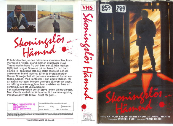 SKONINGSLÖS HÄMND  (VHS)