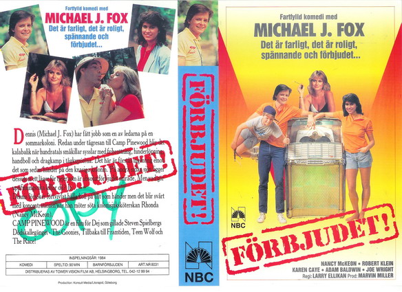 FÖRBJUDET (vhs-omslag)