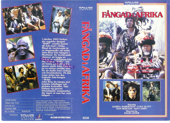 9239 FÅNGAD I AFRIKA (VHS)