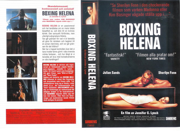BOXING HELENA (vhs-omslag)