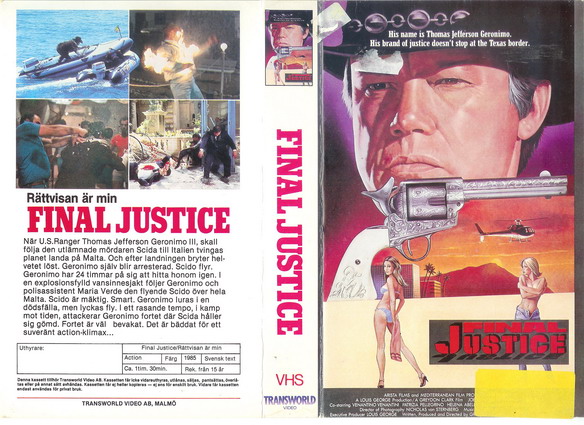 FINAL JUSTICE (vhs-omslag)