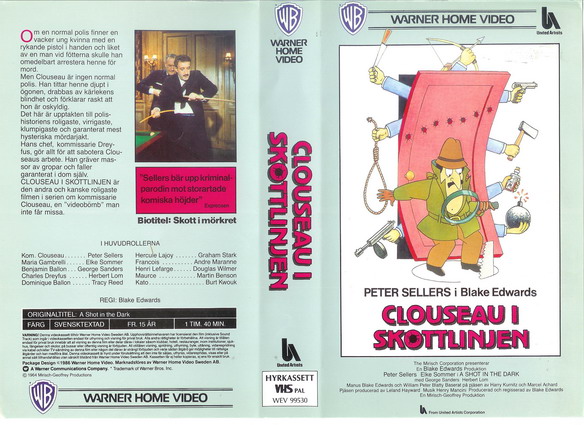 99530 CLOUSEAU I SKOTTLINJEN (VHS)