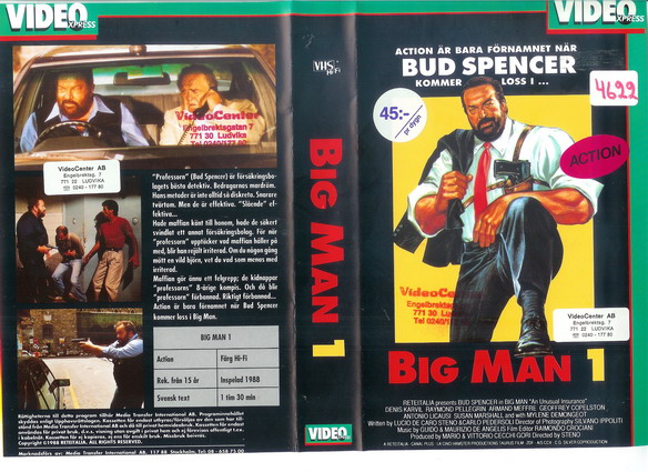 BIG MAN 1(vhs omslag)