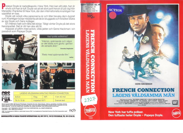 FRENCH CONNECTION (vhs)