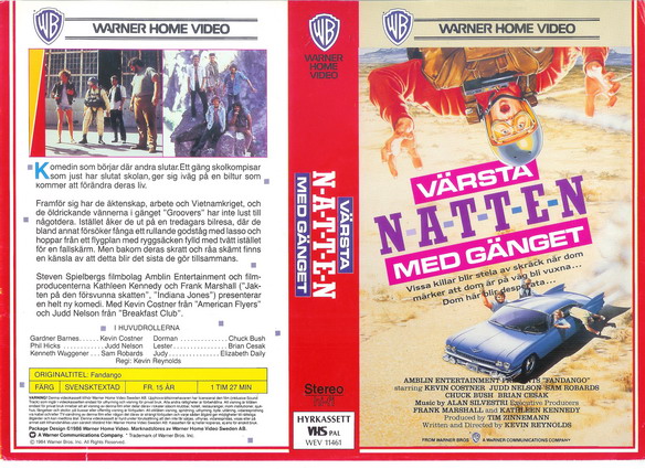 VÄRSTA NATTEN MED GÄNGET (Vhs-omslag)