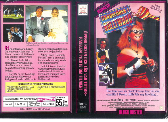 chauffören i hollywood(Vhs-Omslag)