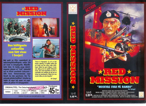 RED MISSION (Vhs-Omslag)