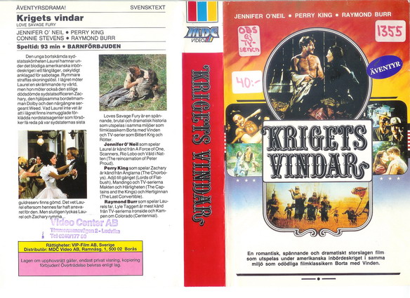 KRIGETS VINDAR (vhs)