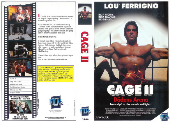 CAGE 2 (Vhs-Omslag)