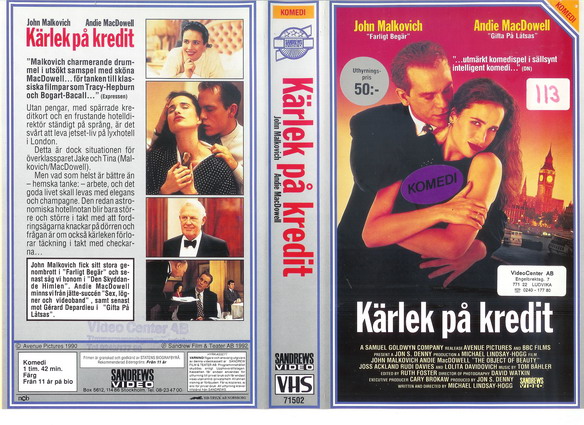 71502 KÄRLEK PÅ KREDIT (VHS)