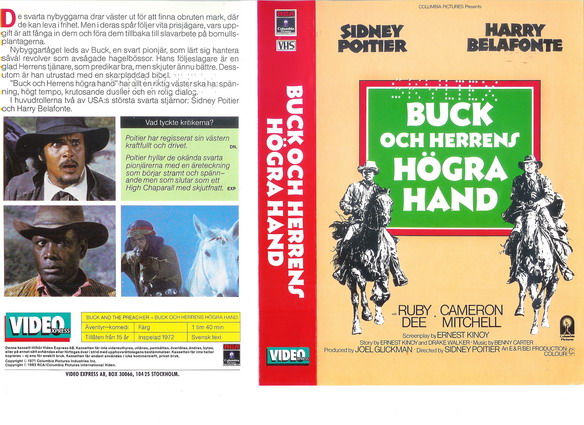 BUCK OCH HERRENS HÖGRA HAND (vhs-omslag)