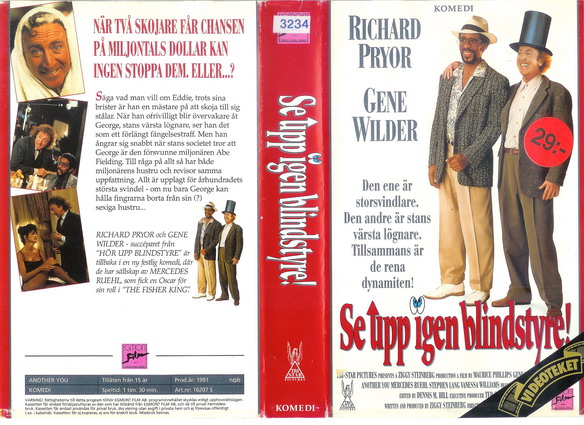 SE UPP IGEN BLINDSTYRE! (Vhs-Omslag)