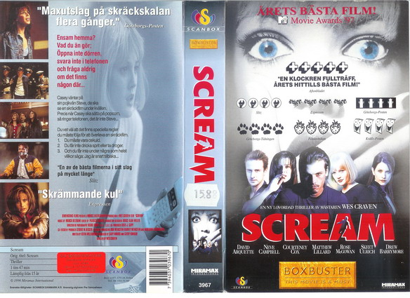 3967 SCREAM (VHS)