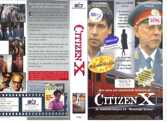 3352 CITIZEN X (VHS)